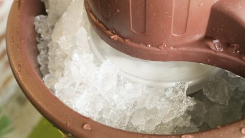 Why did my rock salt box start growing more salt and is it still ok to use?  : r/icecreamery